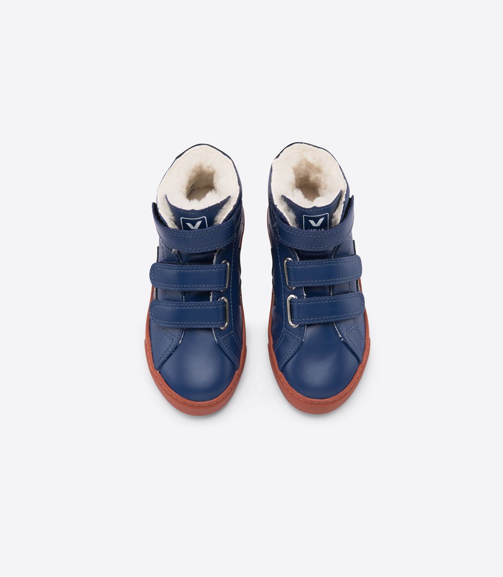 Veja Sneakers Kids - Esplar Mid Fured - Blue - 2058QIUOP